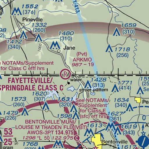 FAA VFR chart of Caverna, MO
