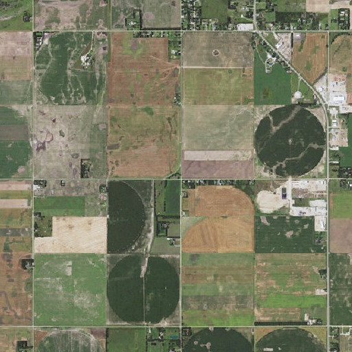 Aerial imagery of Chaffee School, KS