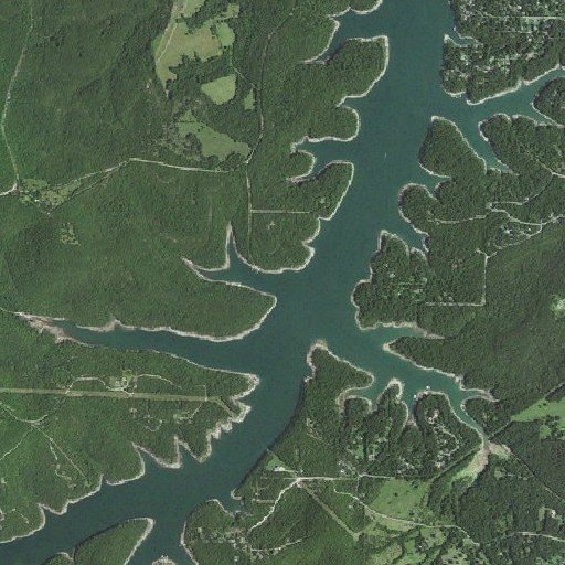 Aerial imagery of Cedar Creek, AR