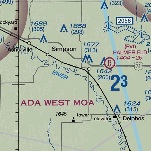 FAA VFR chart of First Creek, KS