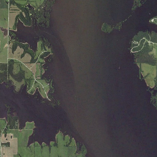 Aerial imagery of Farnum Creek, KS