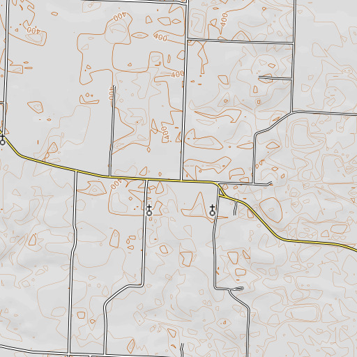 OpenTopoMap map of Central, AR