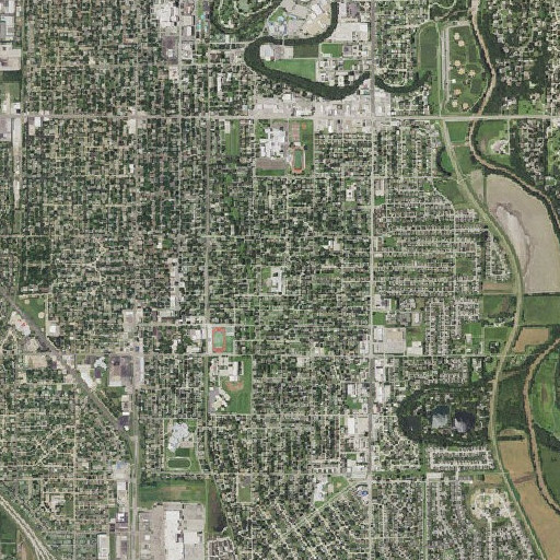 Aerial imagery of Heusner Elementary School, KS