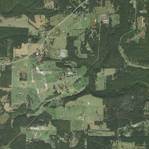 Aerial imagery of Chimney Rocks, AR