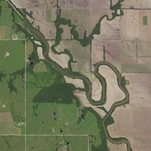 Aerial imagery of Wolf Creek, KS