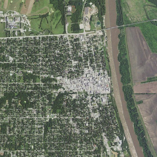 Aerial imagery of Immaculata High School, KS