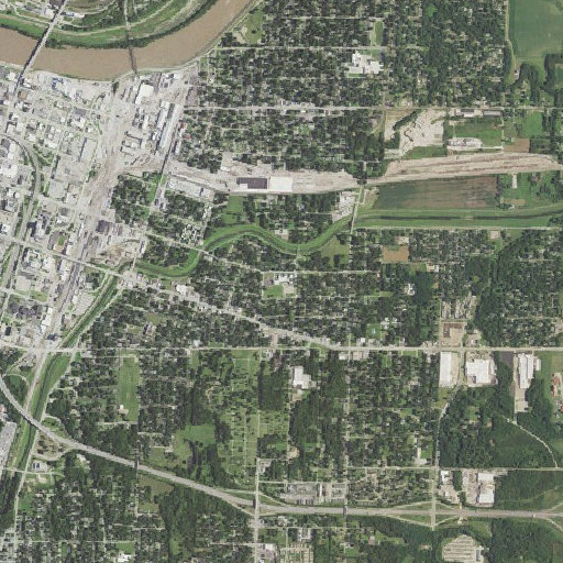 Aerial imagery of Scott Computer Technology Magnet School, KS
