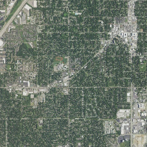 Aerial imagery of Elmhurst, KS