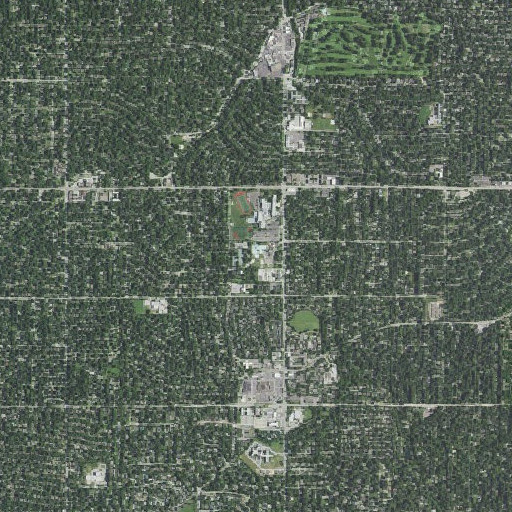 Aerial imagery of Prairie View Park, KS