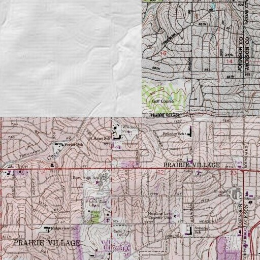 USGS 24K topo map of Windsor Park, KS