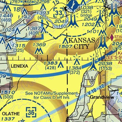 FAA VFR chart of Windsor Park, KS