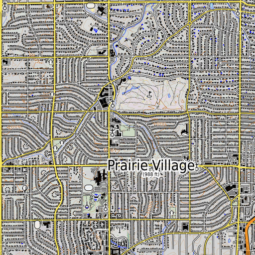OpenTopoMap map of Windsor Park, KS