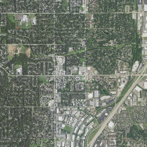 Aerial imagery of North School, KS