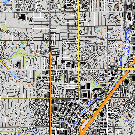 OpenTopoMap map of North School, KS