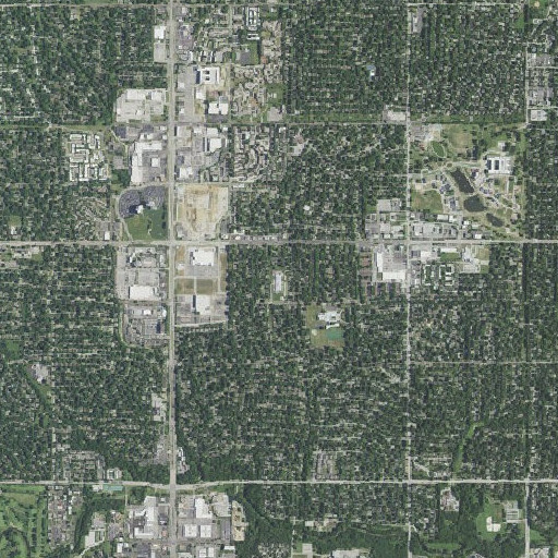 Aerial imagery of John Diemer Elementary School, KS