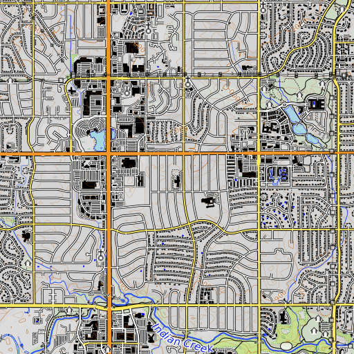 OpenTopoMap map of John Diemer Elementary School, KS