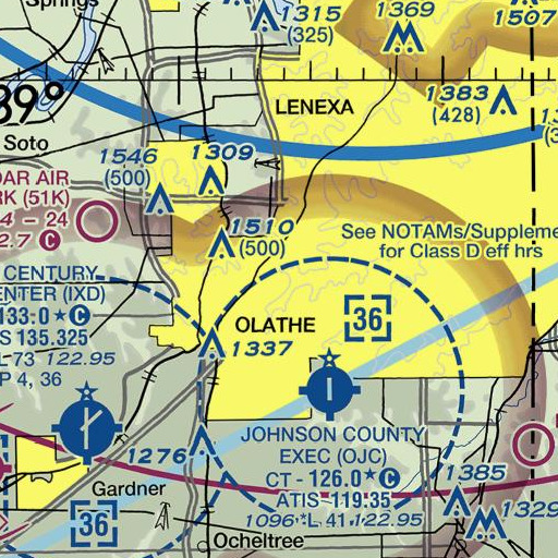 FAA VFR chart of Countryside Elementary School, KS