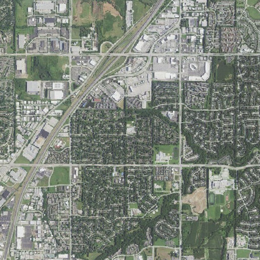 Aerial imagery of Countryside Elementary School, KS