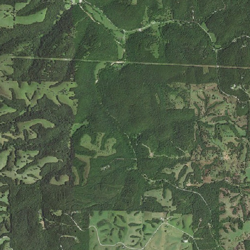 Aerial imagery of Copperhead Mine, AR