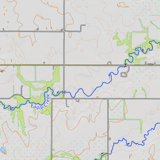 OpenTopoMap map of Olpe Junior High School, KS