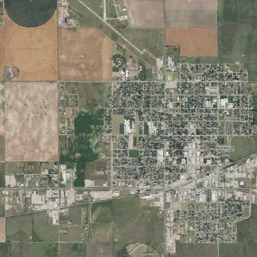Aerial imagery of Ulysses High School, KS