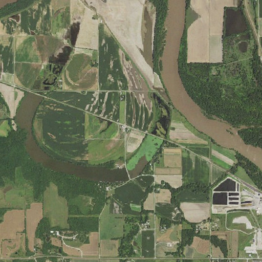 Aerial imagery of Lake View, KS