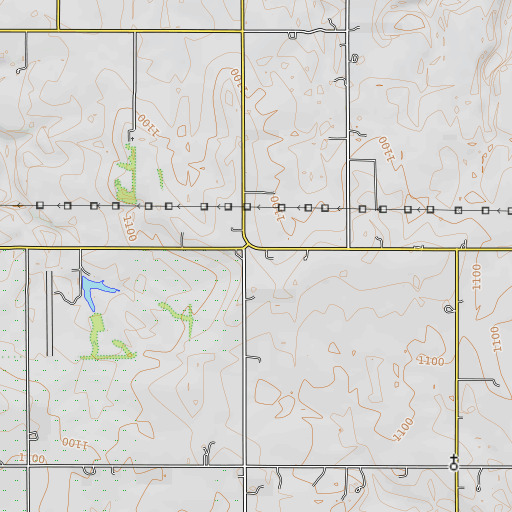 OpenTopoMap map of Echo (historical), KS