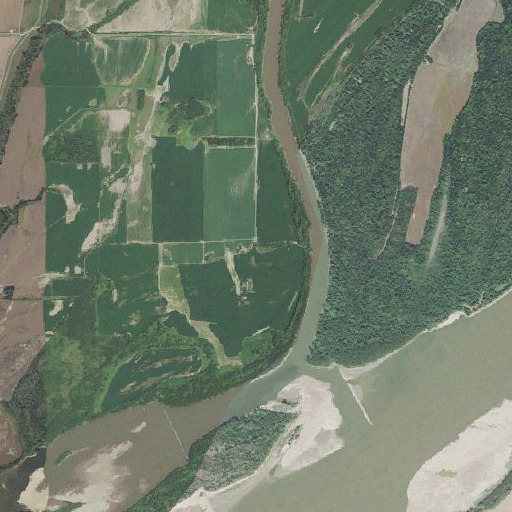Aerial imagery of Daniels Point, AR