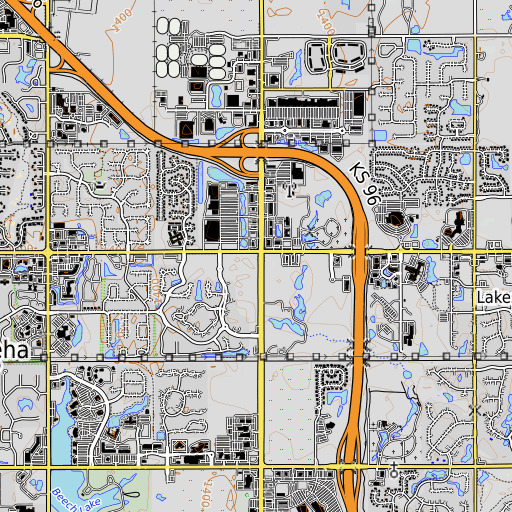 OpenTopoMap map of Fidelity School (historical), KS