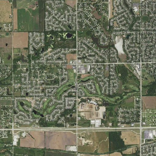 Aerial imagery of Plainview School (historical), KS