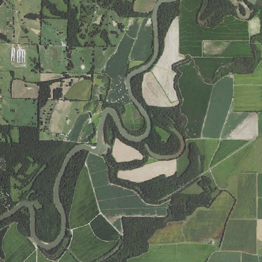 Aerial imagery of Deadman Bend, AR