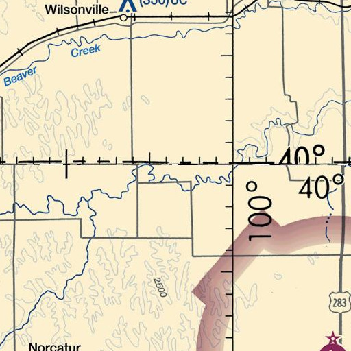 FAA VFR chart of Devizes, KS