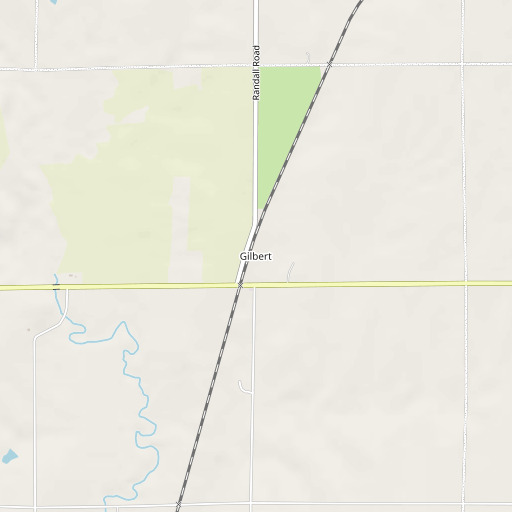 OpenStreetMap map of Gilbert, KS
