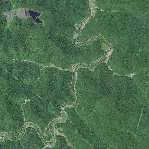 Aerial imagery of Swinge Camp Branch, KY