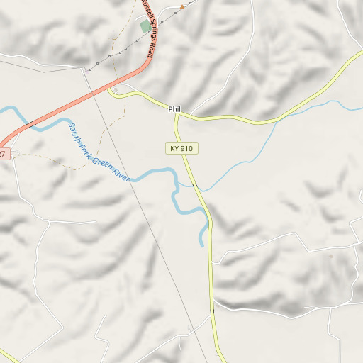 OpenStreetMap map of Trace Fork, KY