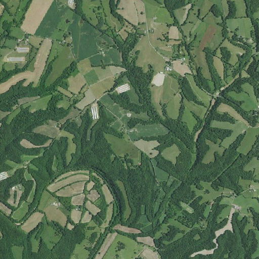Aerial imagery of Alexander School, KY