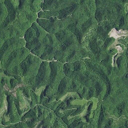 Aerial imagery of Ashlog Branch, KY