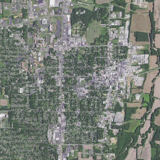 Aerial imagery of Austin School, KY