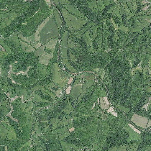 Aerial imagery of Back Creek, KY