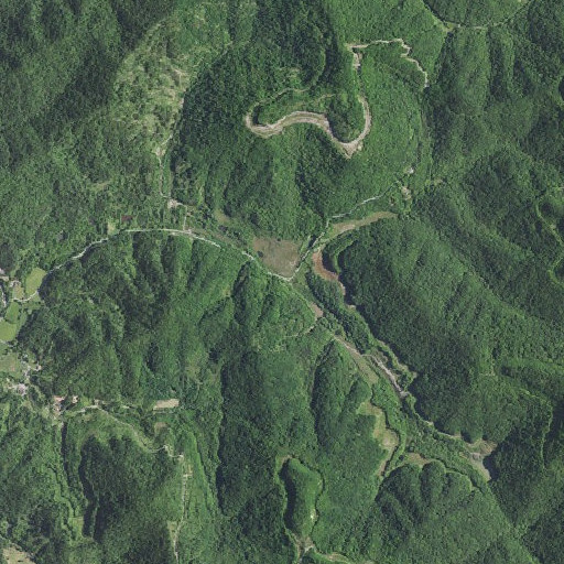 Aerial imagery of Bain Branch, KY