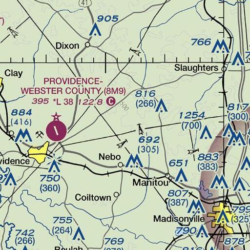 FAA VFR chart of Balls Hill, KY