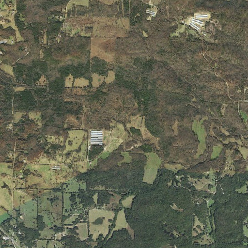 Aerial imagery of Dry Branch, AR