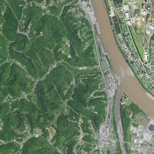 Aerial imagery of Barbecue Branch, KY