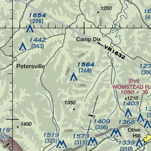 FAA VFR chart of Bark Branch, KY