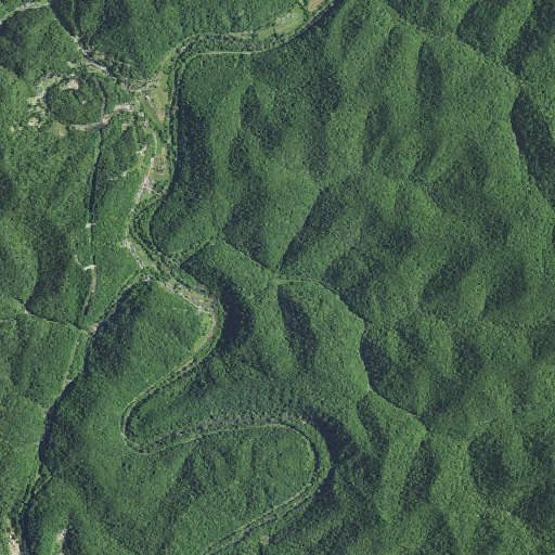 Aerial imagery of Barn Branch, KY