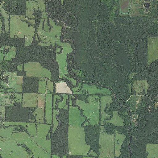 Aerial imagery of Dry Creek, AR