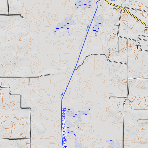 OpenTopoMap map of Bear Creek, KY