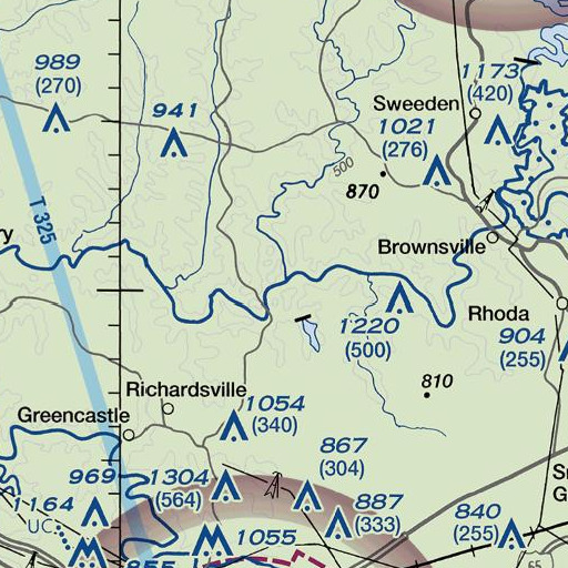 FAA VFR chart of Bear Creek, KY