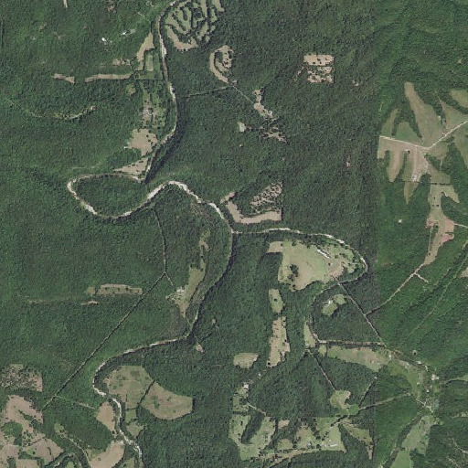 Aerial imagery of Dry Fork, AR