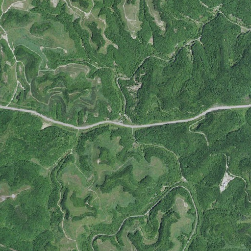 Aerial imagery of Beech Fork, KY
